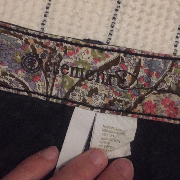 Element - Black distressed booty shorts - Picture 3 of 3